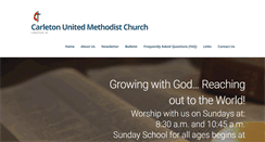 Desktop Screenshot of carletonumc.com