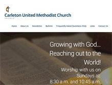 Tablet Screenshot of carletonumc.com